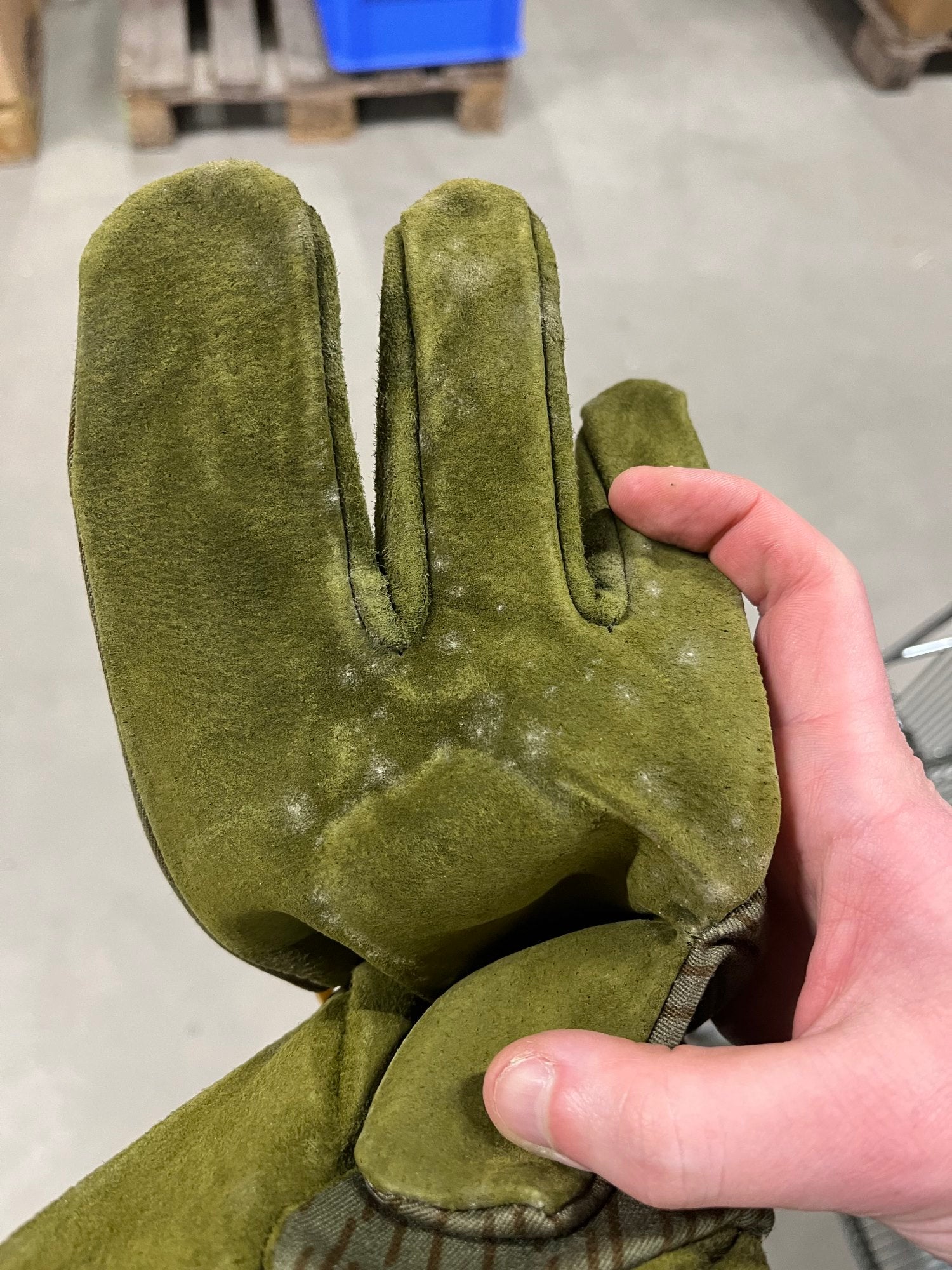 NVA Motorcycle Gauntlets, Strichtarn, Surplus