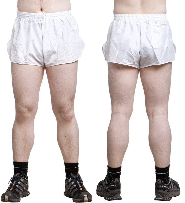 French Sports Shorts, Indecent, White, Surplus