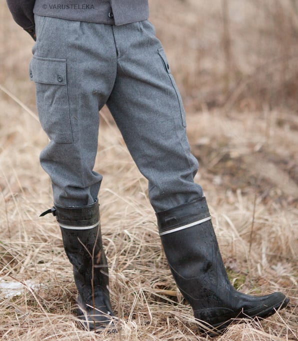 Finnish M65 Wool Trousers, Gray, Surplus