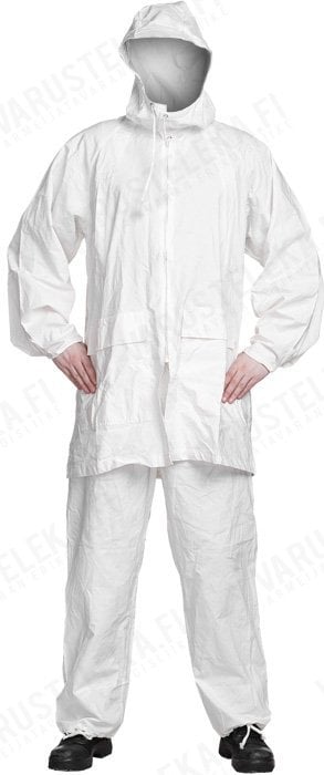 Full snow suit on a model.