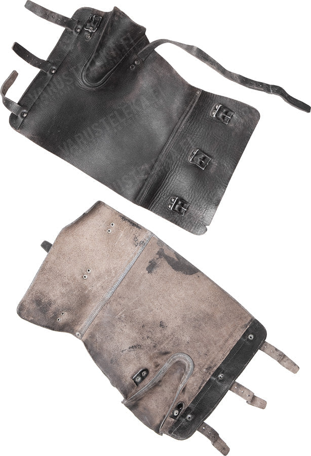 Swiss leather gaiters, used