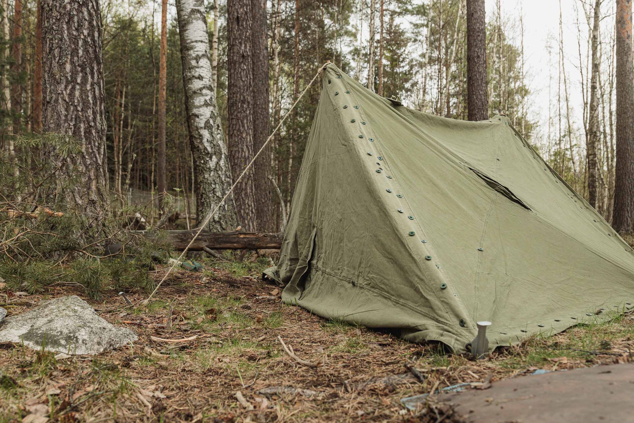 Norwegian Rhombus Shelter Quarter, Olive Drab, Surplus