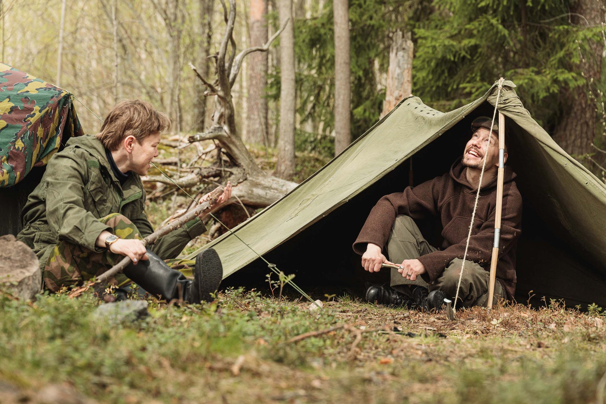 Norwegian Rhombus Shelter Quarter, Olive Drab, Surplus