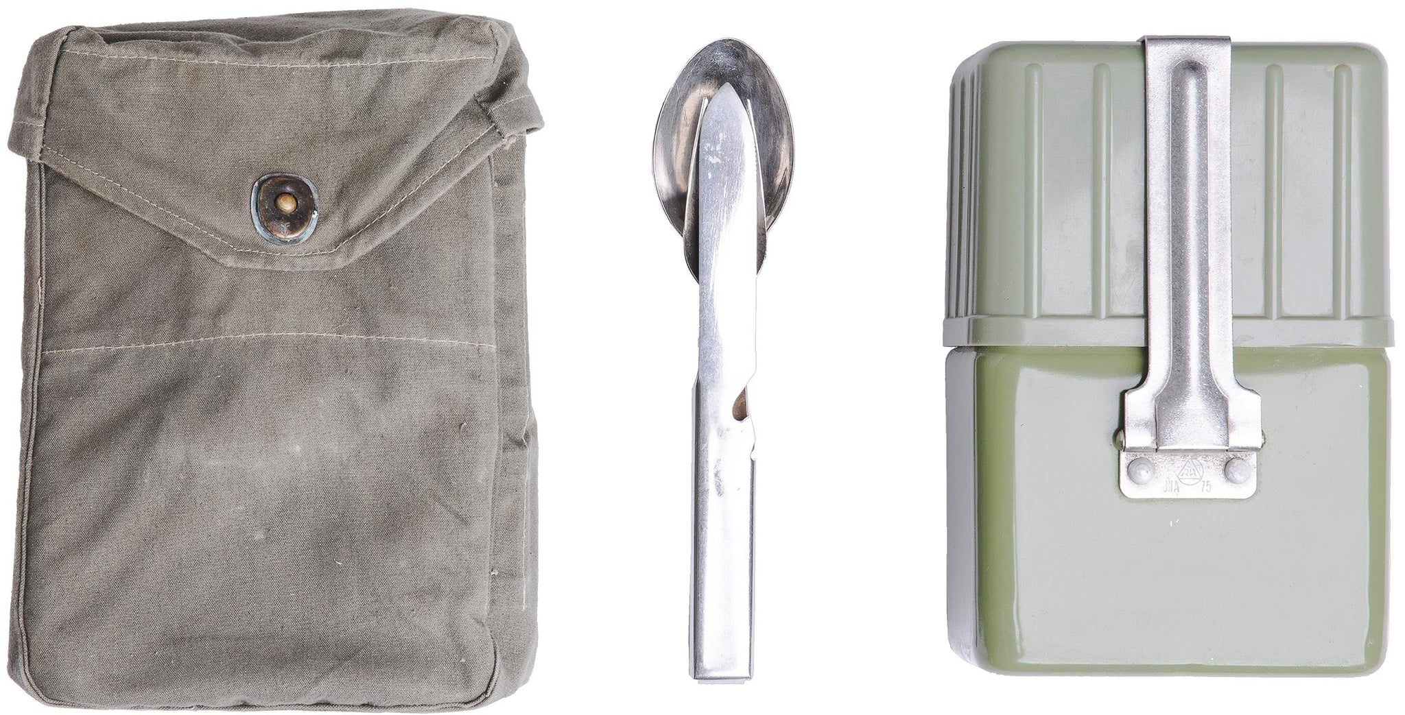 JNA Canteen / Mess Kit with Pouch and Utensils, Surplus