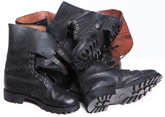 French BM65 double buckle boots, black, surplus