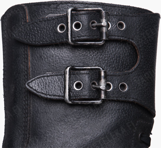 French BM65 double buckle boots, black, surplus