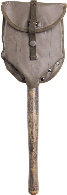 Austrian entrenching tool with pouch, surplus