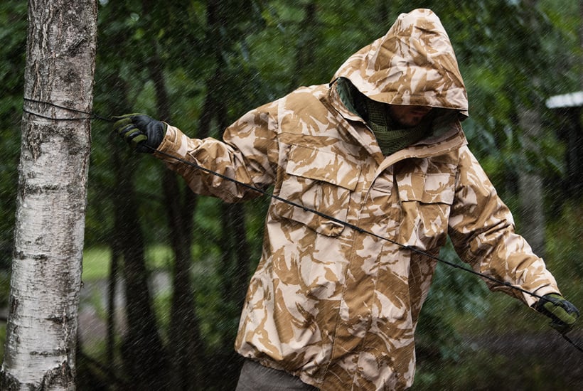 Britische MVP-Regenjacke, Desert DPM, Überschuss