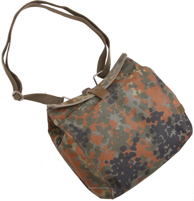 BW kaasunaamarilaukku, Flecktarn, kantohihnalla, ylijäämä