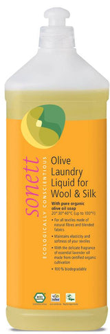 Sonett Olivenwaschmittel für Wolle und Seide 1 Liter