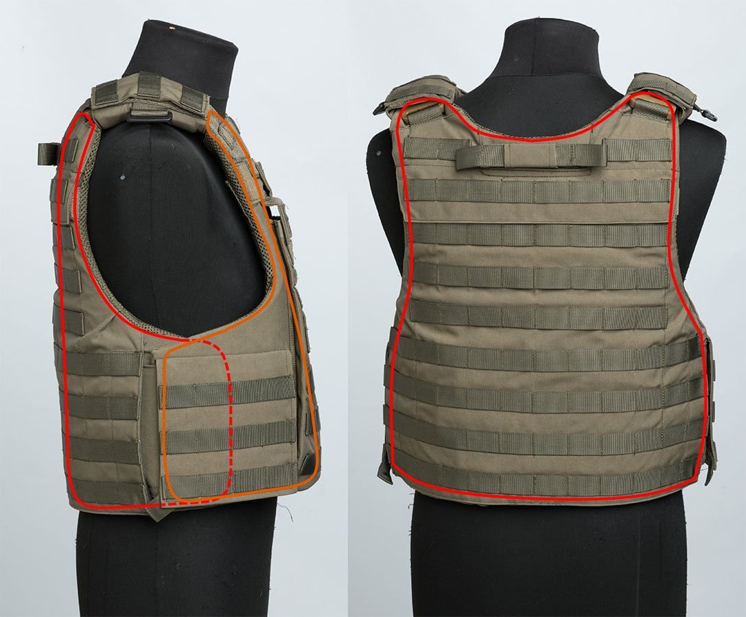 Sioen Ballistics Tacticum Weste, NIJ IIIA