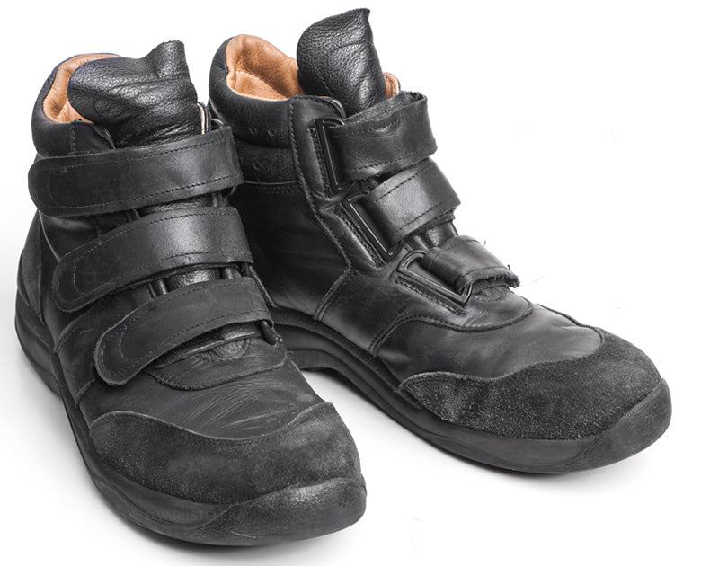 BW Leather Sneakers with Velcro Closure, surplus