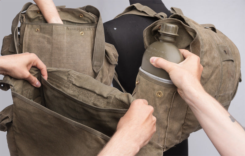 Belgian M55 Paracommando Backpack, Canvas, Surplus