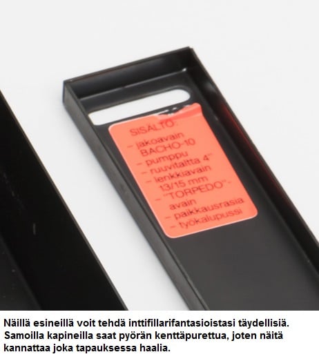 SA polkupyörän tarvikelaatikko, peltiä, ylijäämä