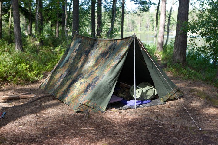 BW Shelter Half, Flecktarn, Surplus