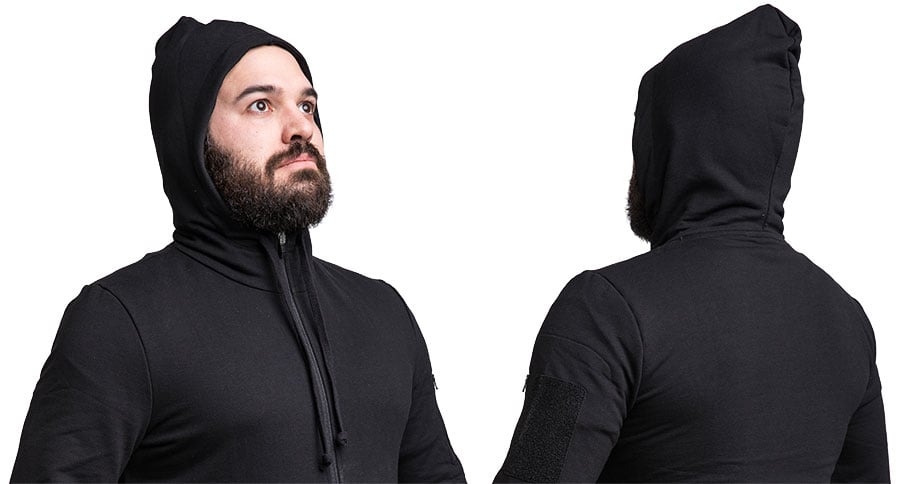 Särmä viscose hoodie, B quality, black