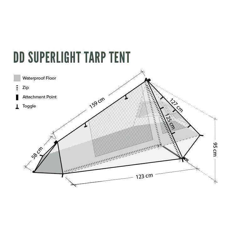 DD Hammocks SuperLight Tarp Tent – Varusteleka