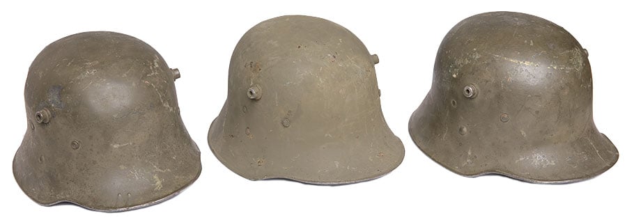 Finnish Austro-Hungarian M17 steel helmet, surplus