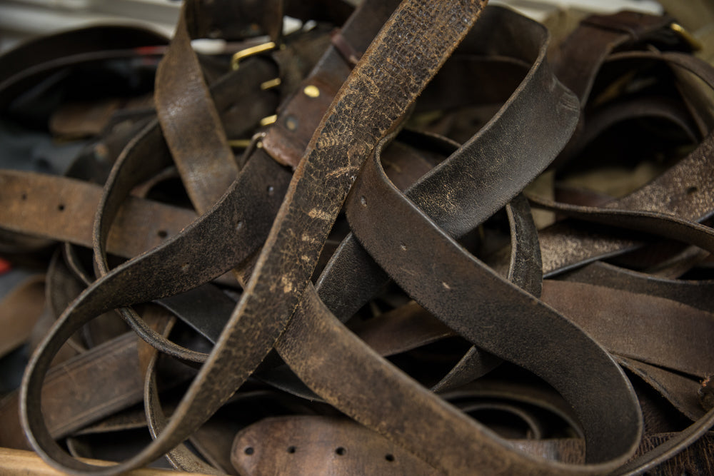 Finnish M30 leather belt, surplus