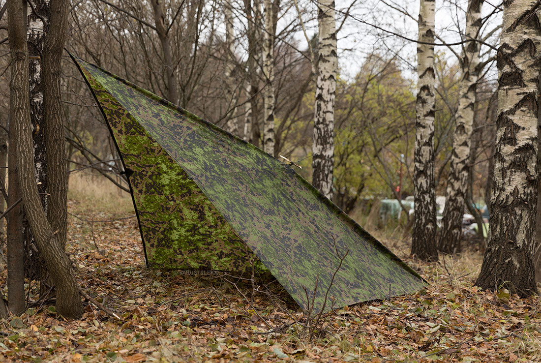 snow camo tarp Varusteleka Tarp, M05 Woodland Camo, 250 x 250 cm