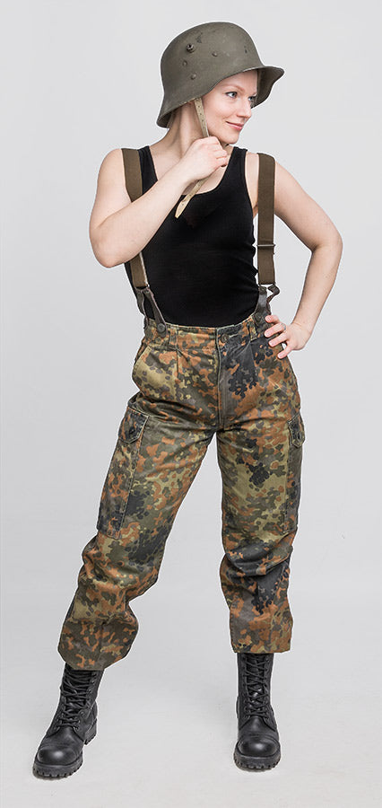 BW naisten reisitaskuhousut, Flecktarn, ylijäämä