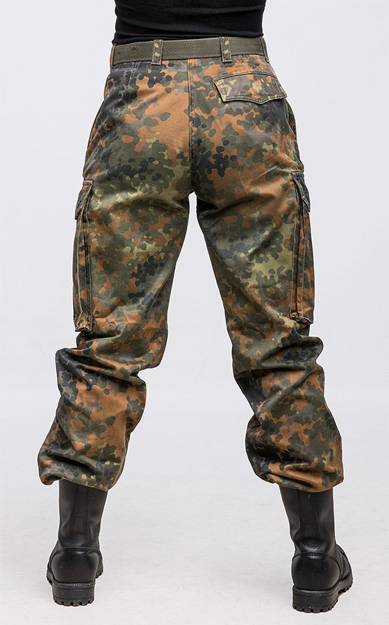BW naisten reisitaskuhousut, Flecktarn, ylijäämä