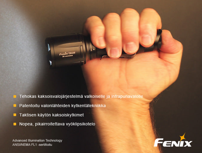 Fenix TK25 IR Flashlight with Infrared Illuminator