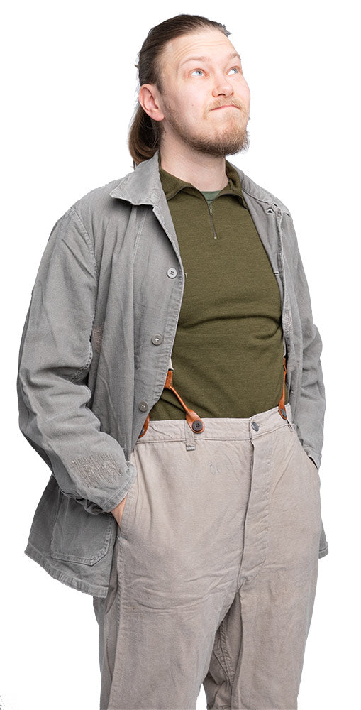 Schwedische Arbeitsjacke, Grau, Überschuss