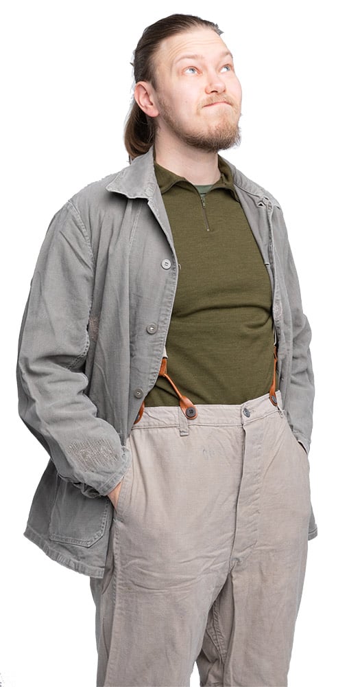 Swedish Work Trousers, Gray, Surplus
