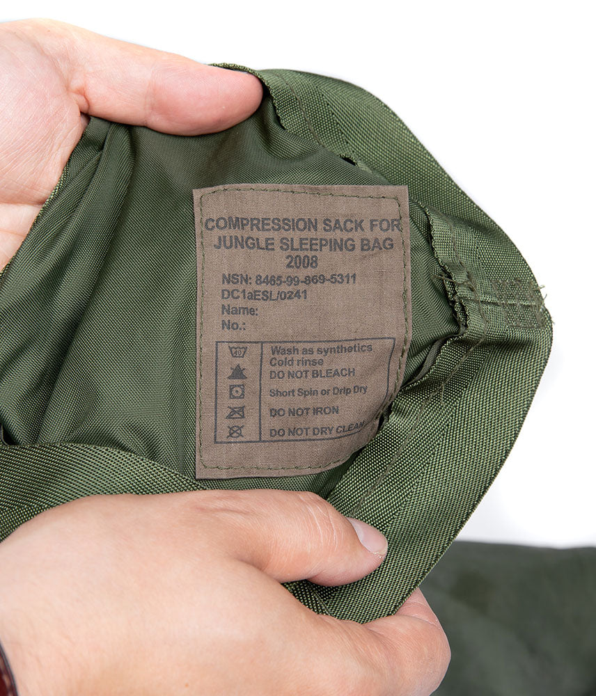 British Jungle Sleeping Bag compression bag, surplus