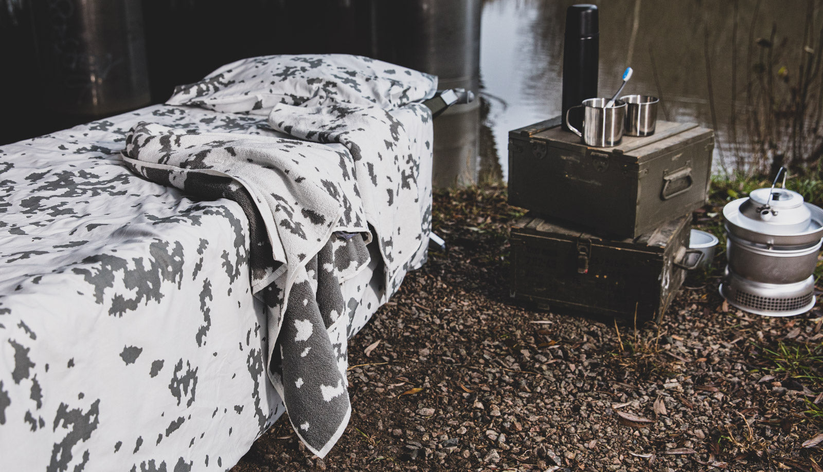Särmä Duvet Cover Set, M05 Snow Camo