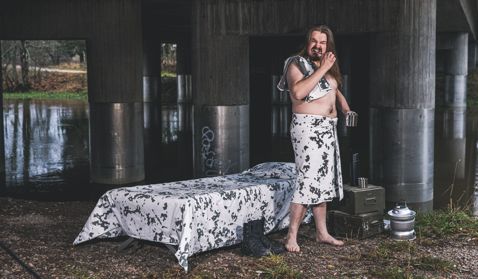 Särmä Hand Towel 2-pack, M05 Snow Camo