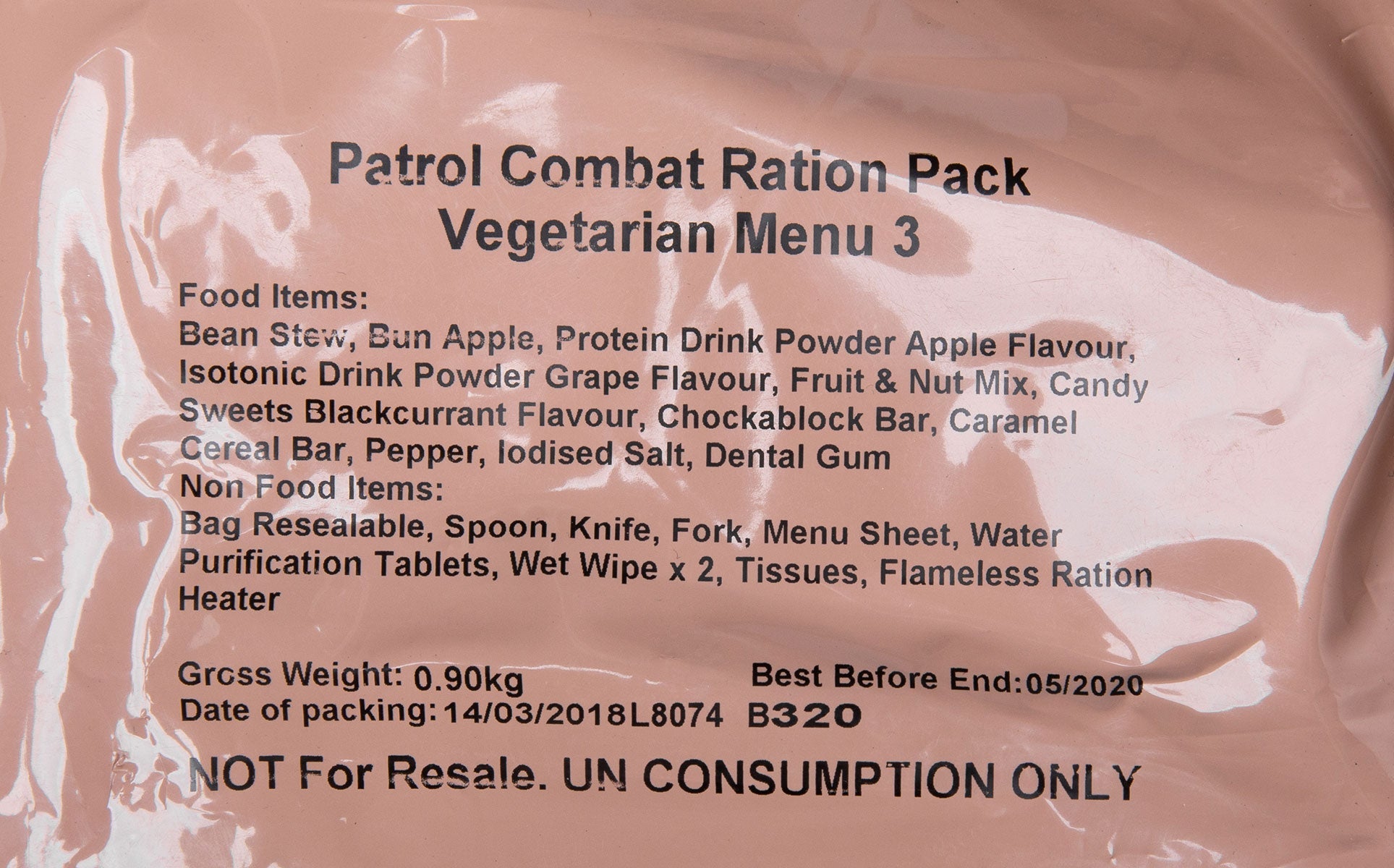 British 12h field ration pack, surplus