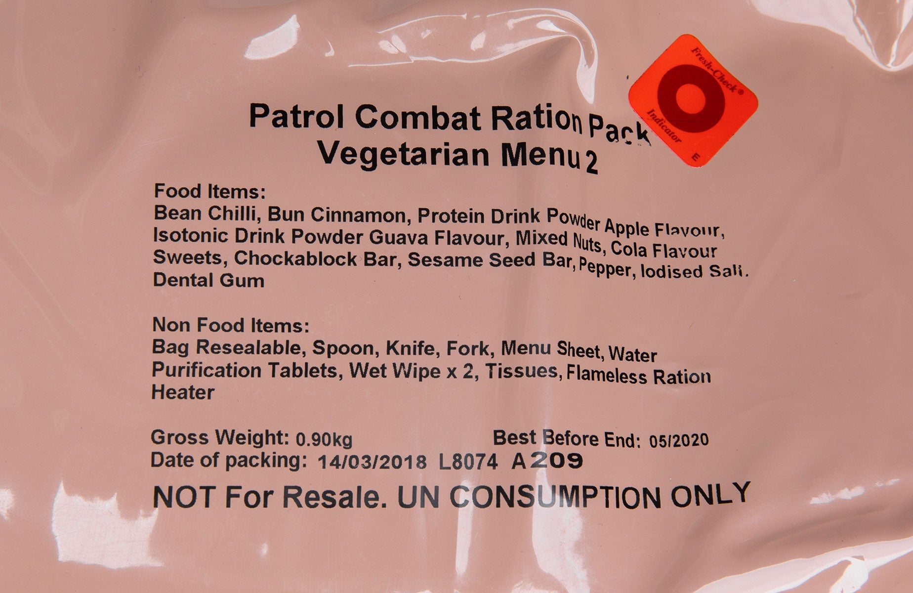 British 12h field ration pack, surplus
