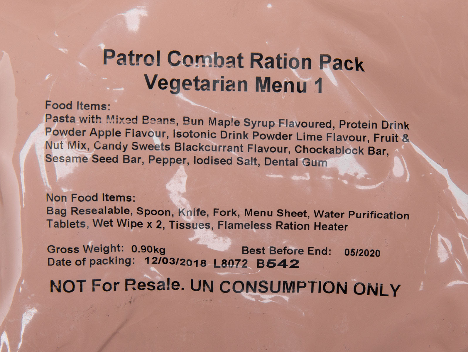 British 12h field ration pack, surplus