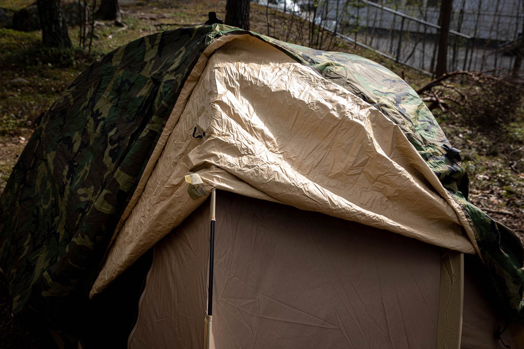 US Two-person Tent, Woodland, Surplus