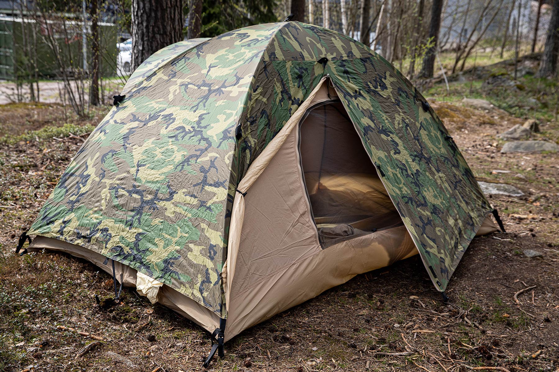 US Two-person Tent, Woodland, Surplus – Varusteleka