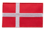 Varusteleka Dänemark Flaggenaufnäher, 77 x 47 mm