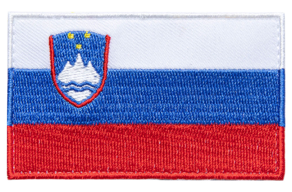Varusteleka Slovenian hihalippu, 77 x 47 mm
