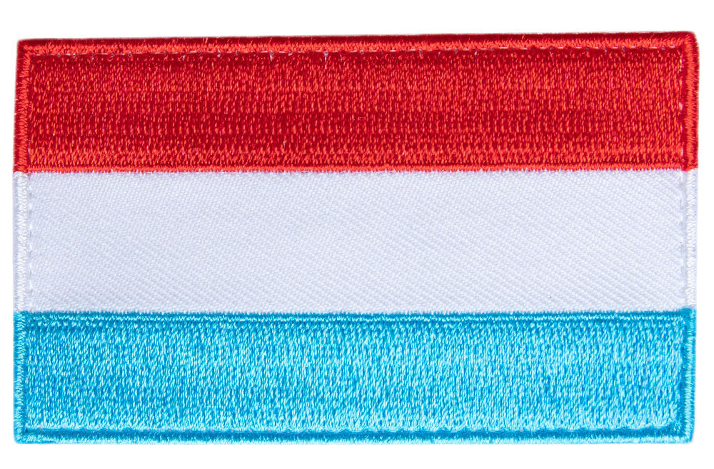 Varusteleka Luxemburgin hihalippu, 77 x 47 mm