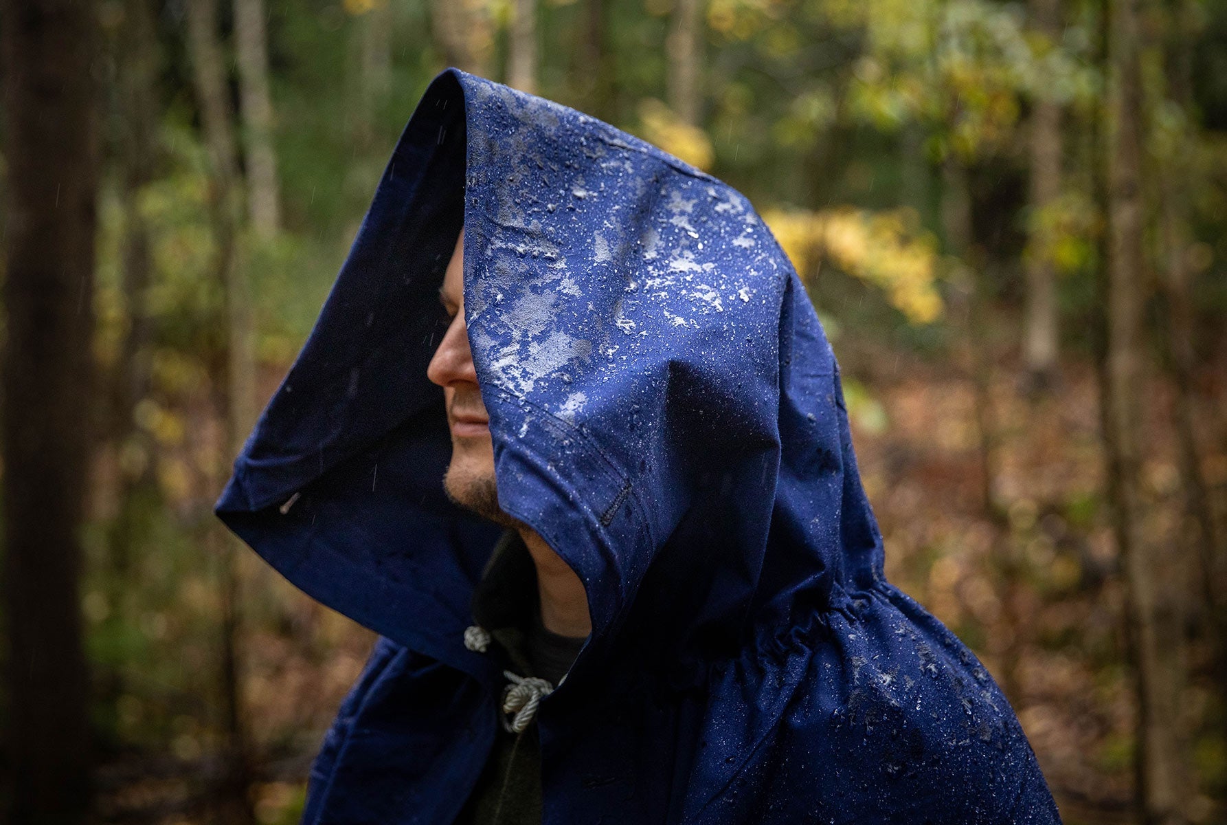 Romanian Plash-palatka Rain Cape/Shelter Half, Blue, Surplus