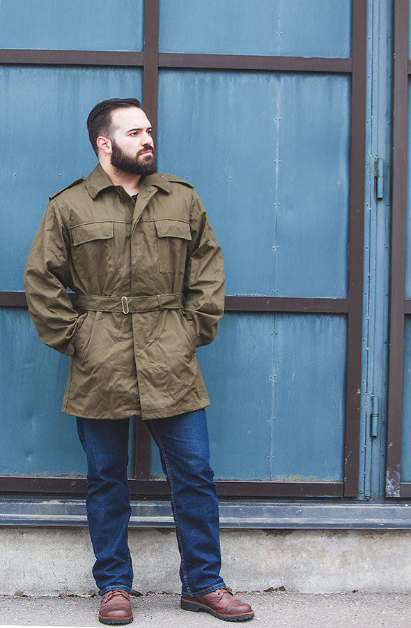 Czech parka with liner, olive green, surplus