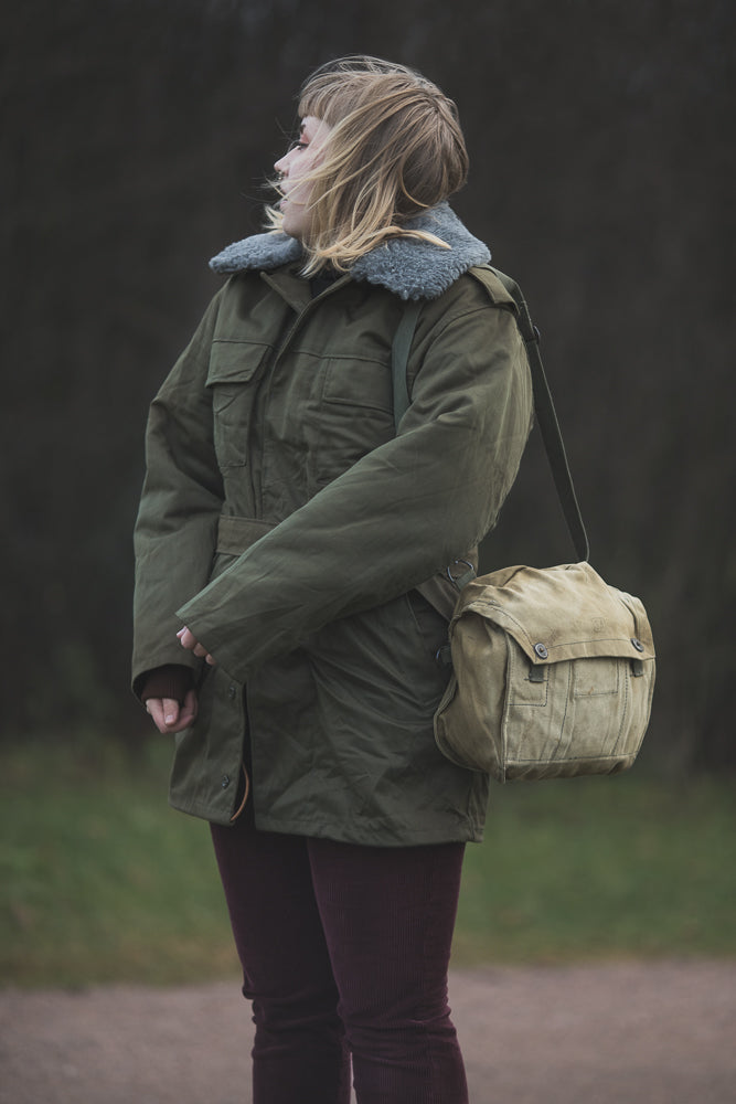 Czech parka with liner, olive green, surplus
