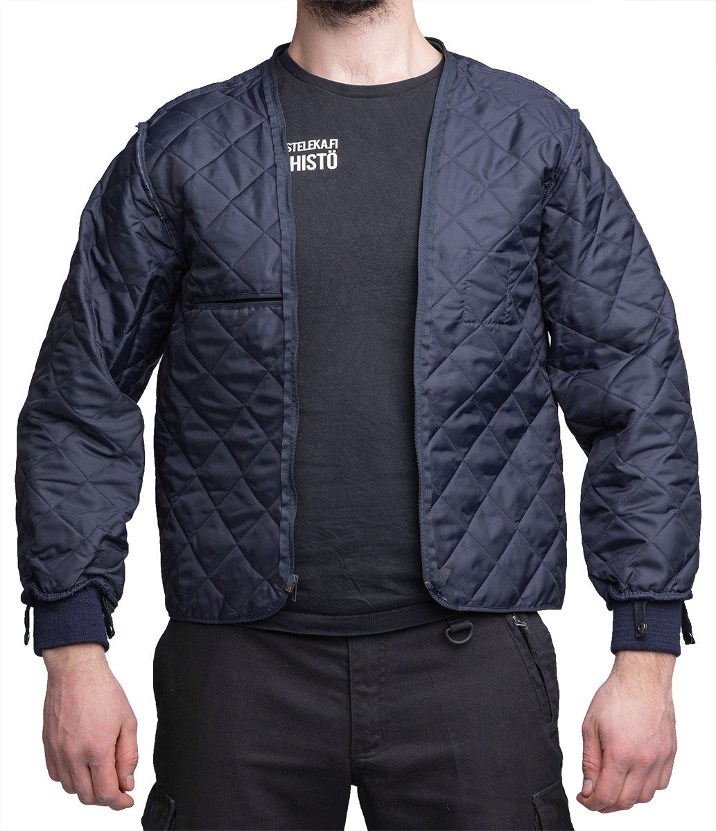 Niederländische Arbeitsjacke mit Innenfutter, Blau, Überschuss