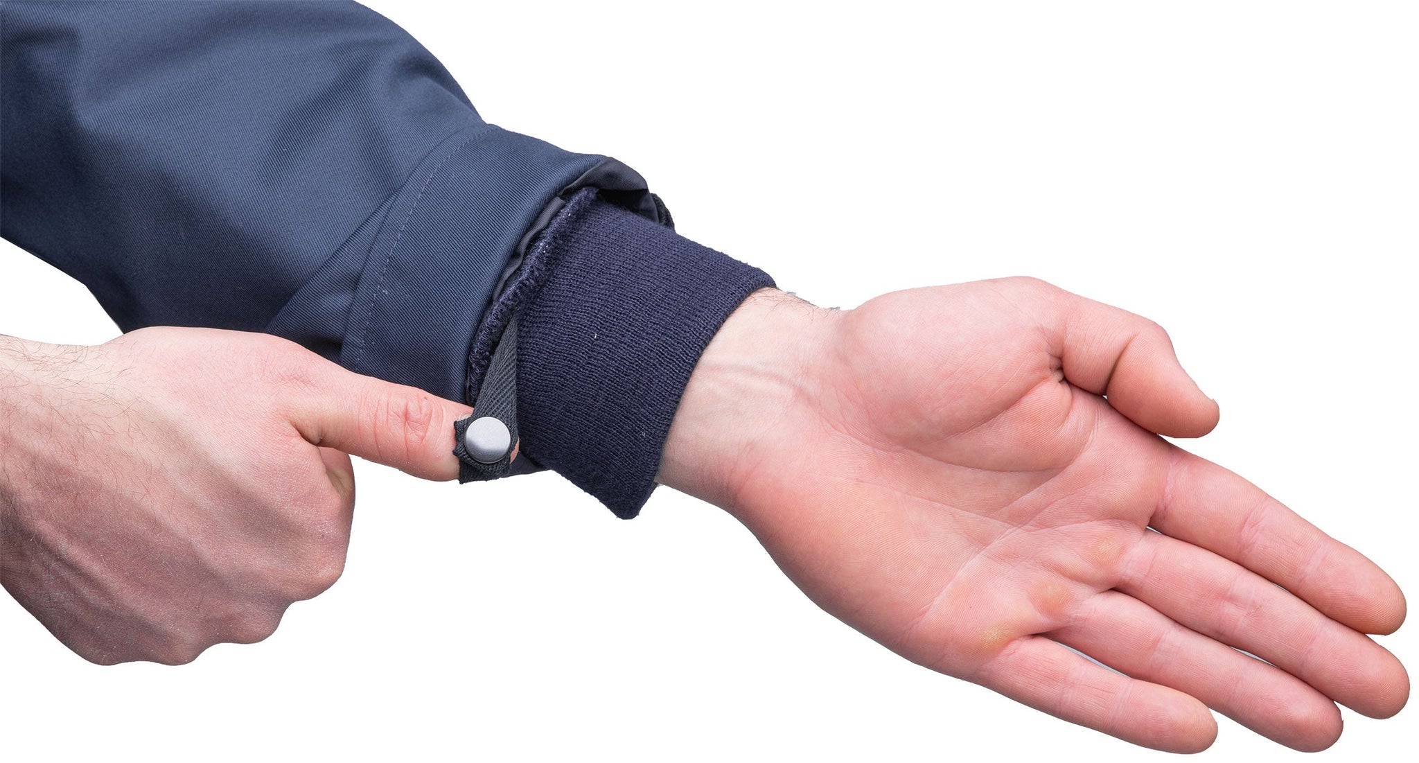 Niederländische Arbeitsjacke mit Innenfutter, Blau, Überschuss