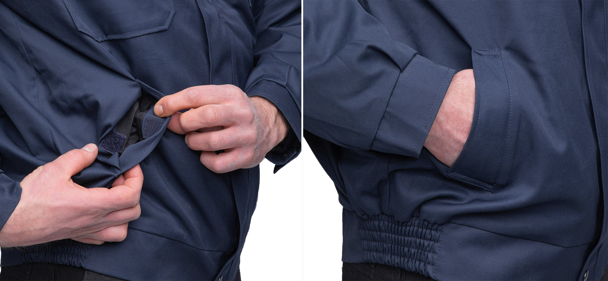 Niederländische Arbeitsjacke mit Innenfutter, Blau, Überschuss