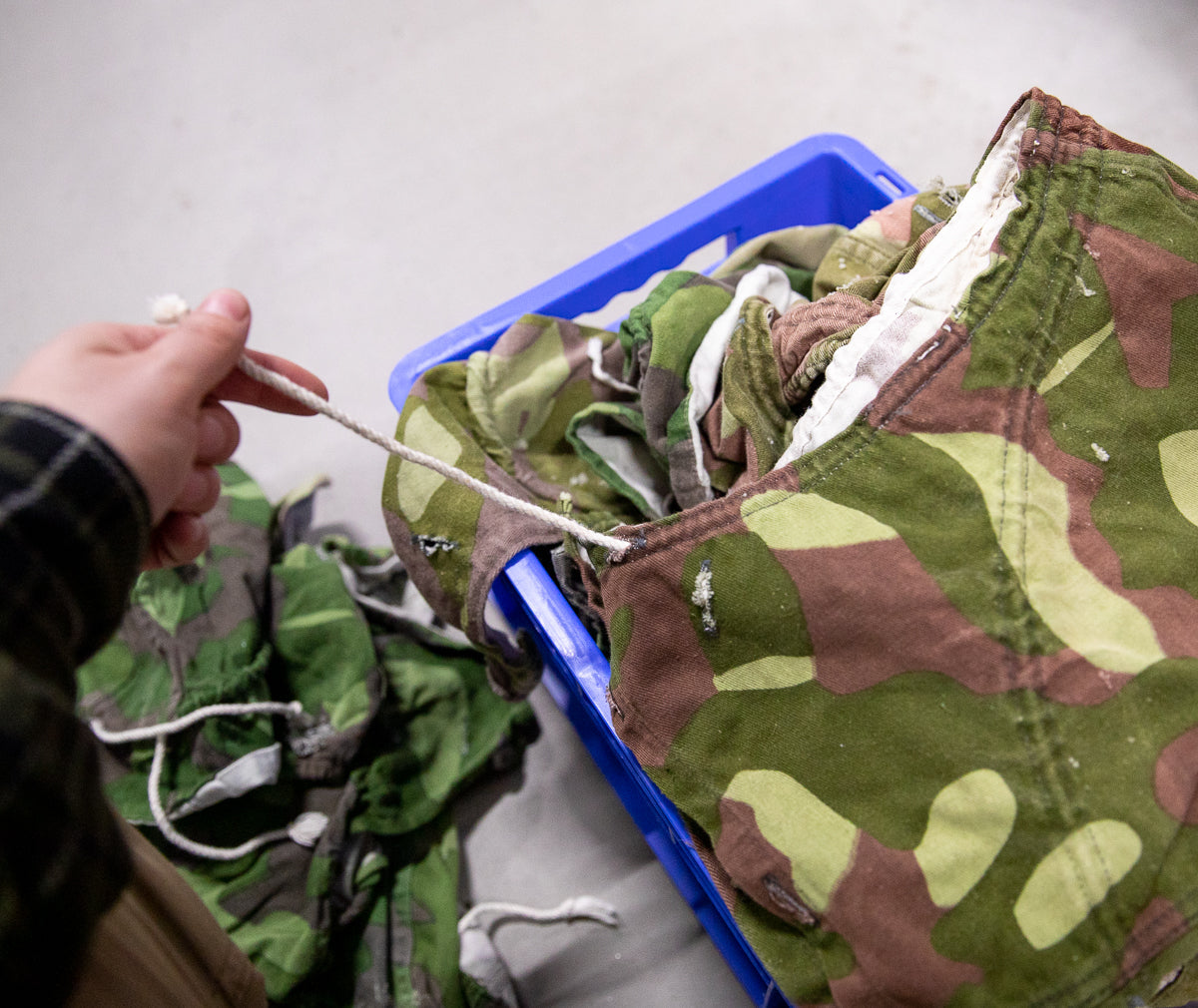 Finnish M62 Helmet Cover / Jacket Hood, Surplus