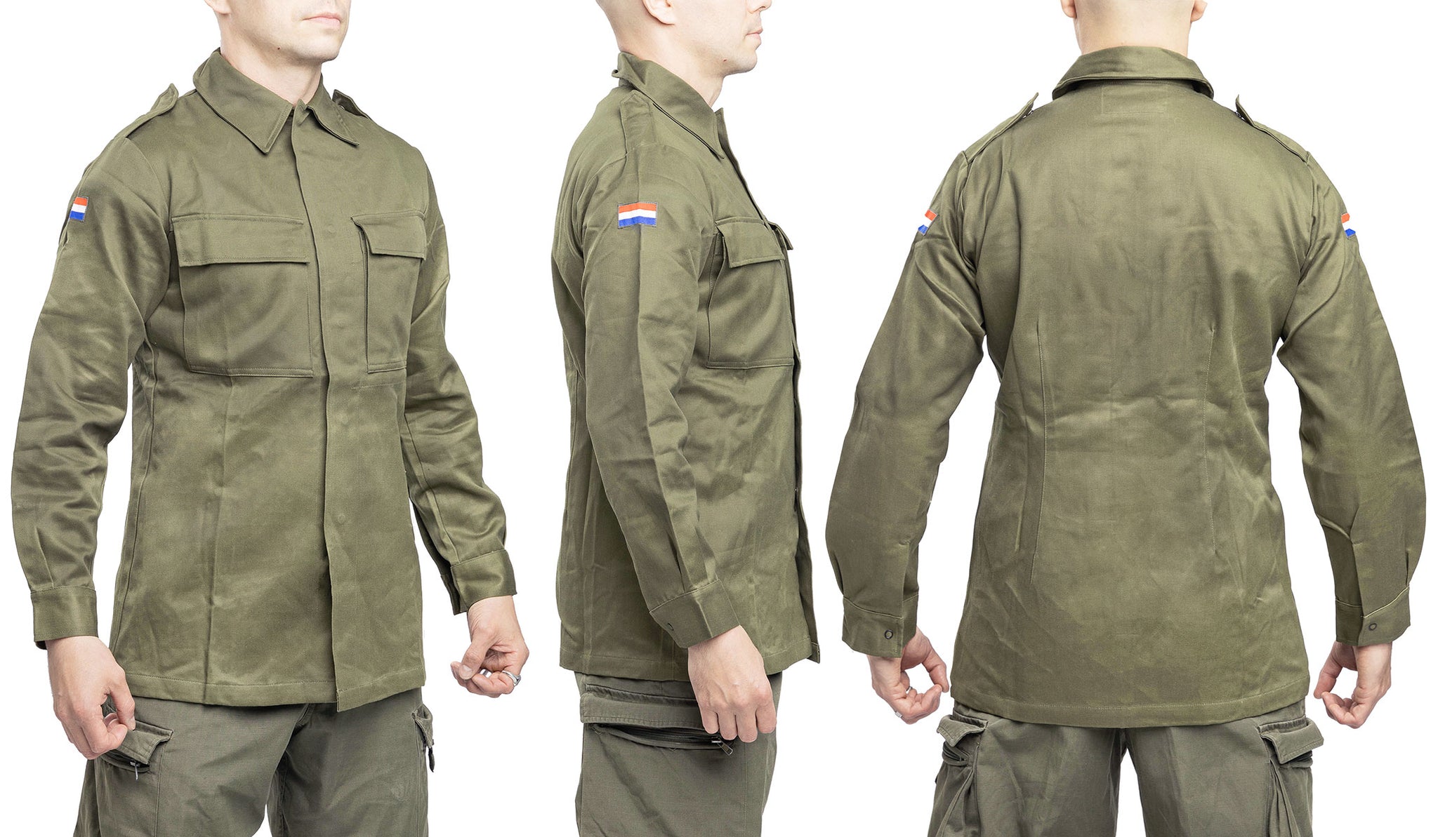 Dutch KL Field Shirt, Cotton Sateen, Surplus