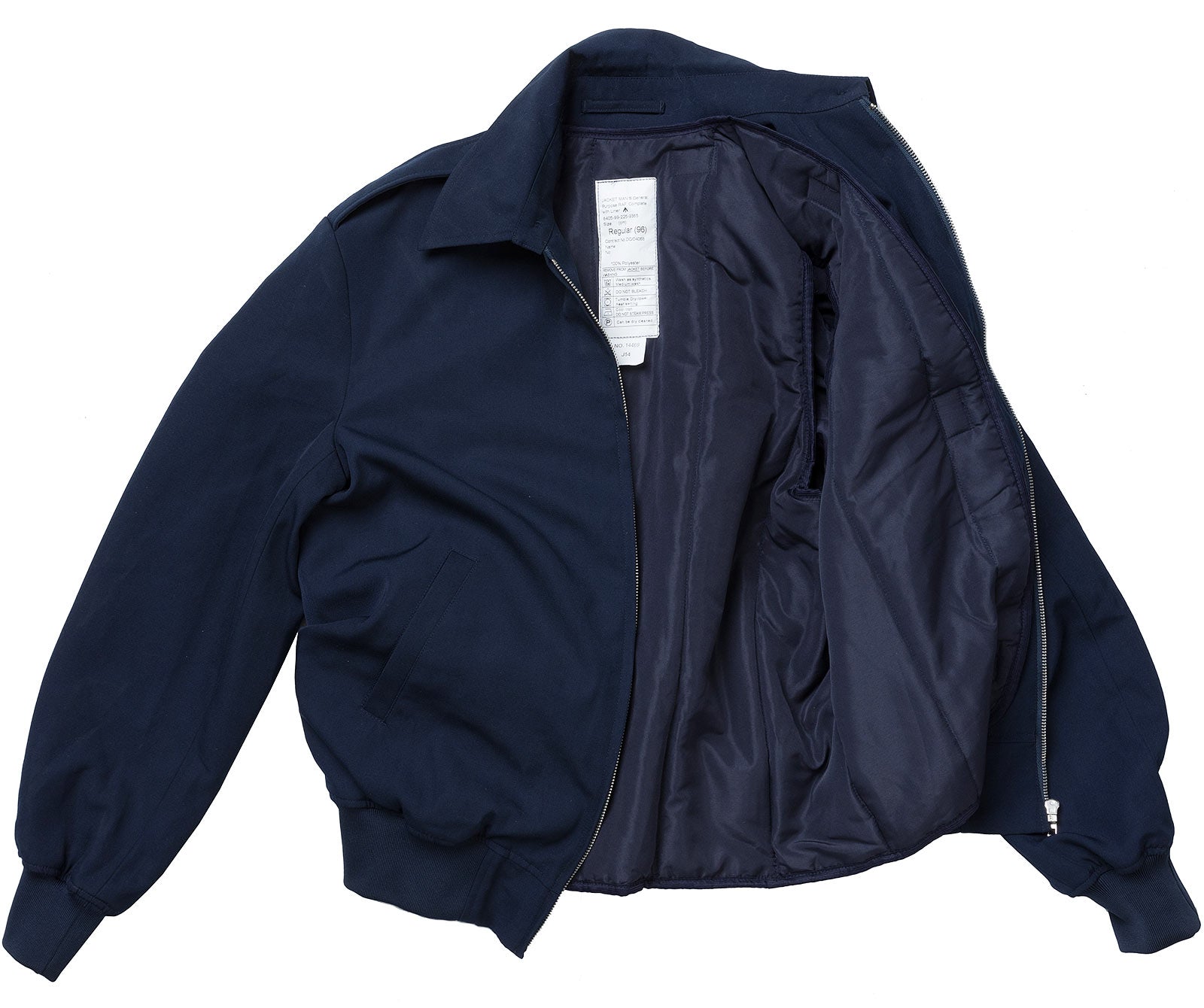 British RAF Bomber Jacket w. Liner, Dark Blue, Surplus