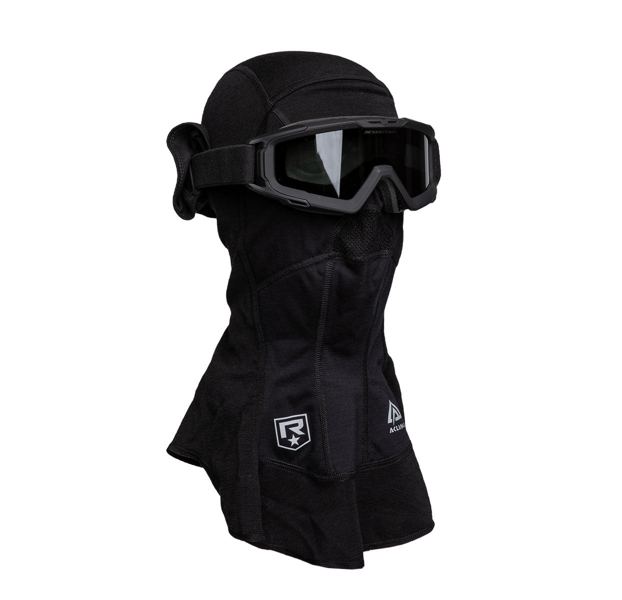 Revision SnowHawk Ballistische Schutzbrille, Deluxe-Kit mit Aclima Sturmhaube